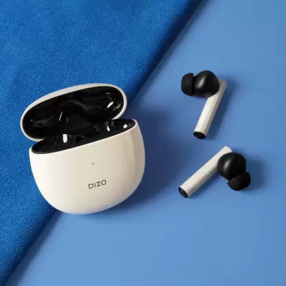 DIZO by realme TechLife GoPods with Active Noise Cancellation(ANC) Bluetooth Headset (Creme White, True Wireless) DIZO by realme TechLife GoPods with Active Noise Cancellation(ANC) Bluetooth Headset (Creme White, True Wireless)